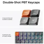 Keychron K3 Max QMK/VIA Wireless Mechanical Keyboard, 75% Layout Programmable, RGB LED, Gateron Red Switch Hot-Swap, Aluminum Frame Bluetooth/USB-C - (Arabic Layout) - Image 3