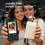 Liene Pearl N200 Pro Portable Photo Printer & Supplies Bundle (50 Sticker Papers) - Gold - Image 3