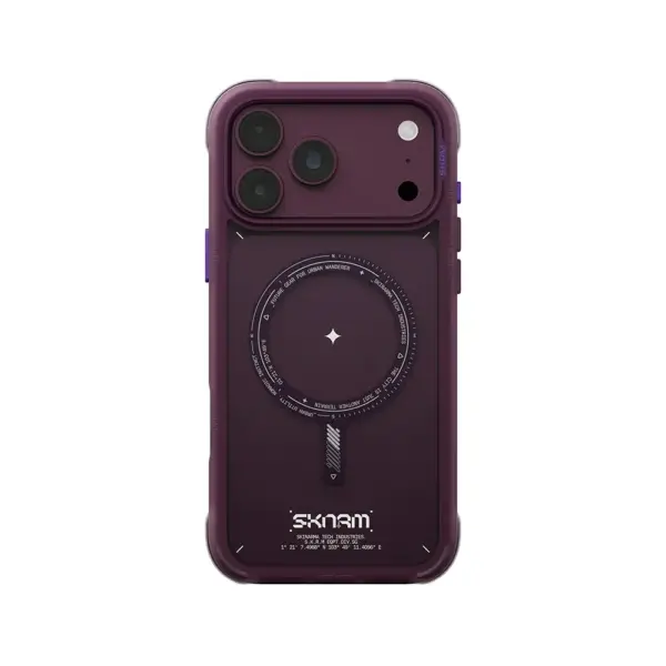 حافظة SkinArma Avion تدعم MagSafe لهاتف iPhone 18 Pro - عنابي