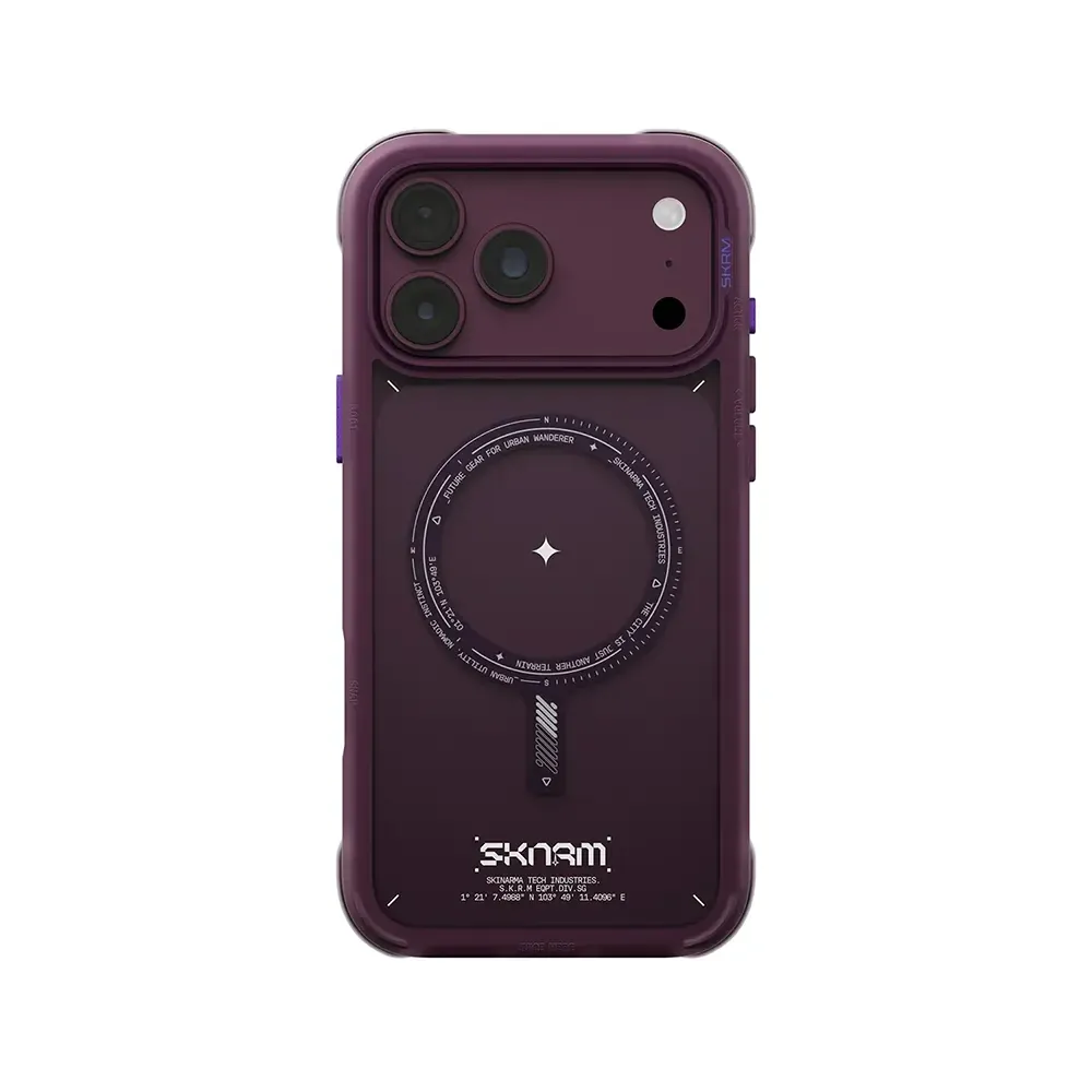 lkwde23_1 SkinArma Avion MagSafe Case for iPhone 18 Pro Max - Burgundy - Image 1