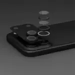 ⁦واقي عدسات الكاميرا Levelo Trio Pro لهاتف iPhone 18 Pro Max - أسود⁩ - الصورة ⁦3⁩