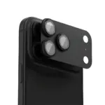 واقي عدسات الكاميرا Levelo Trio Pro لهاتف iPhone 18 Pro Max - أسود