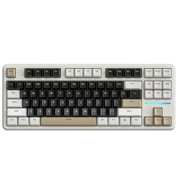 ATTACK SHARK X87 Tri-mode Gasket Mechanical Wireless Keyboard - Cheese white