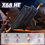 ATTACK SHARK X68 HE Rapid Trigger Keyboard Magnetic Switch - Black - Image 3
