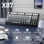 ATTACK SHARK X87 Tri-mode Gasket Mechanical Keyboard - Moonlit Night - Image 2