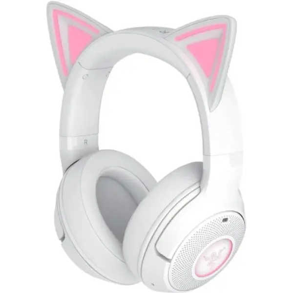 Razer Kraken Kitty V2 BT RGB Wireless Gaming Headset With Kitty Ears - White Edition