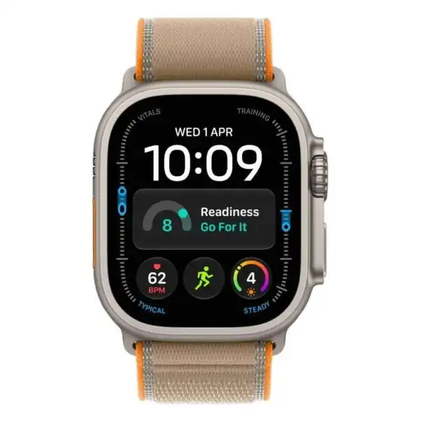 Apple Watch Ultra 4, GPS + Cellular, 49mm, Natural Titanium Case with Sand Trail Loop - M/L