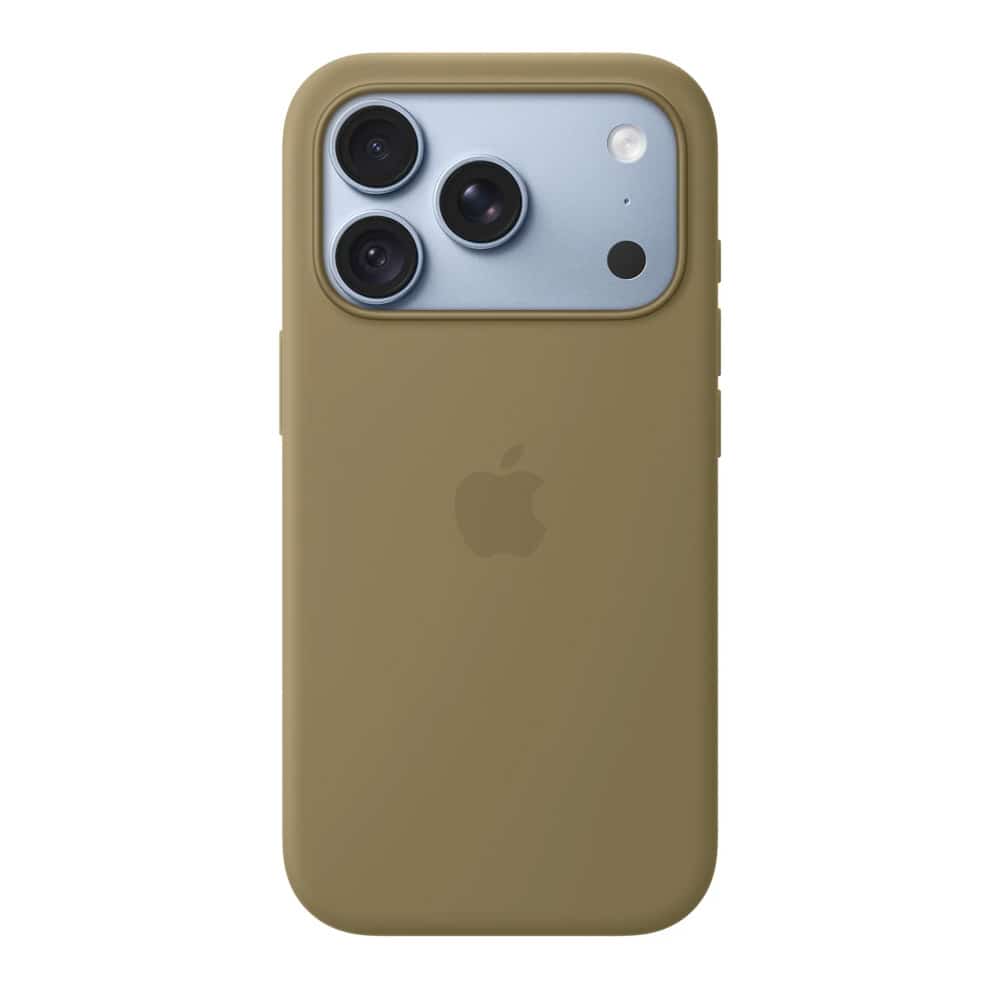 oklefkl حافظة Apple iPhone 18 Pro السيليكون مع MagSafe - زيتوني - الصورة 1