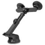 Porodo Dax-L Dual MagSafe Car Phone Mount with Adjustable Telescopic Arm - Black - Image 2