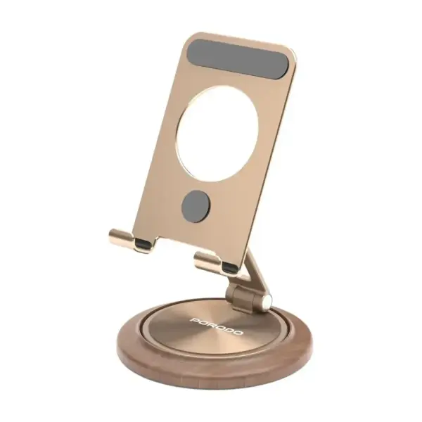 Porodo 360° Rotating Mobile & Tablet Stand - Gold