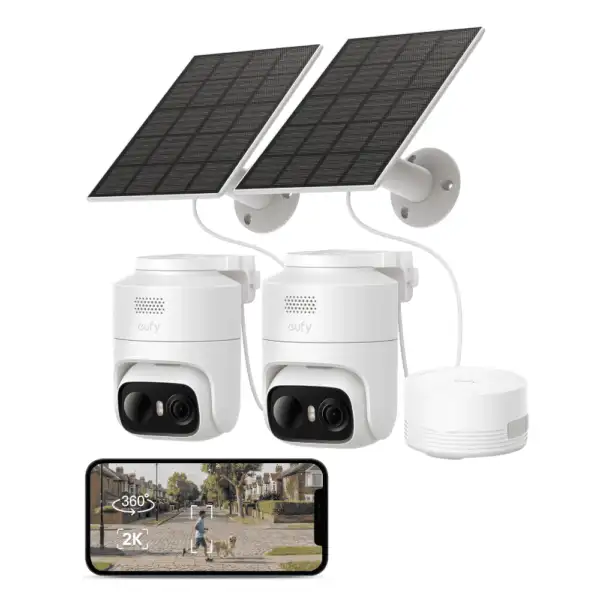 حزمة Eufy Cam C37 من كاميرتين مع HomeBase Mini - أبيض