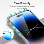 ESR Armorite edge to edge Tempered Glass Screen Protector - Apple iPhone 14 pro - Pack of 2 - Image 2