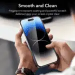 ESR Armorite edge to edge Tempered Glass Screen Protector - Apple iPhone 14 pro - Pack of 2 - Image 3
