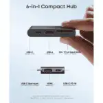 Anker Nano USB-C Hub (6-in-1, 5Gbps) - Black - Image 3