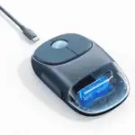 UGREEN MU102 Bluetooth + Wireless Rechargeable Mouse - Blue - Image 2