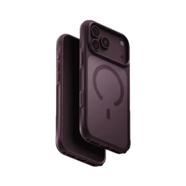 Uniq Veren Frosted Shield Case for iPhone 18 Pro Max - Burgundy Frost