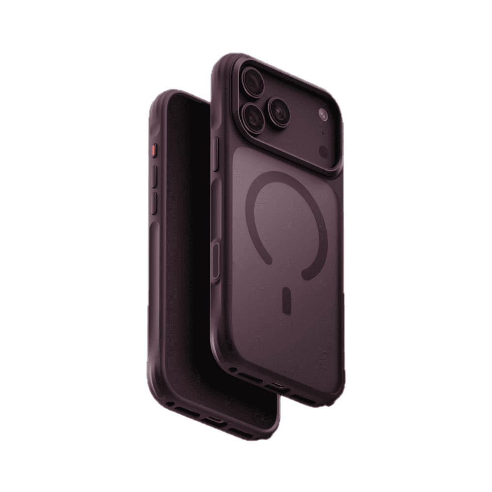 tukygk كفر Uniq Veren Frosted Shield للحماية لهاتف iPhone 18 Pro Max - خمري مطفي - الصورة 1