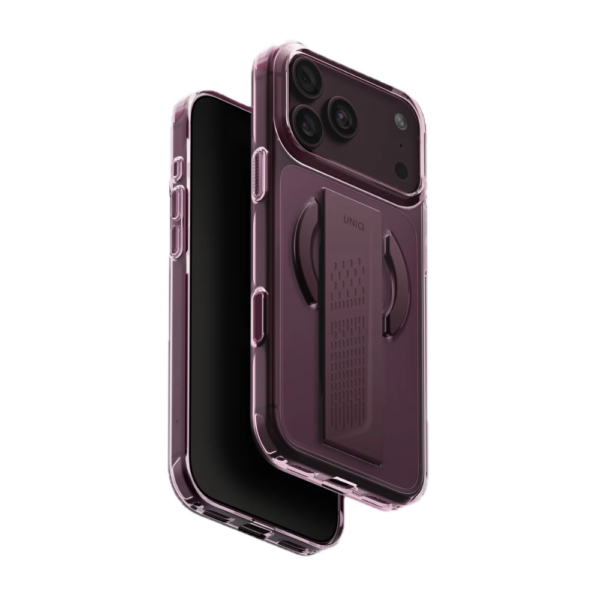 Uniq Heldro Air Grip Case for iPhone 18 Pro Max - Velvet Burgundy