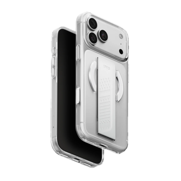 Uniq Heldro Air Grip Case for iPhone 18 Pro Max - Lucent Clear