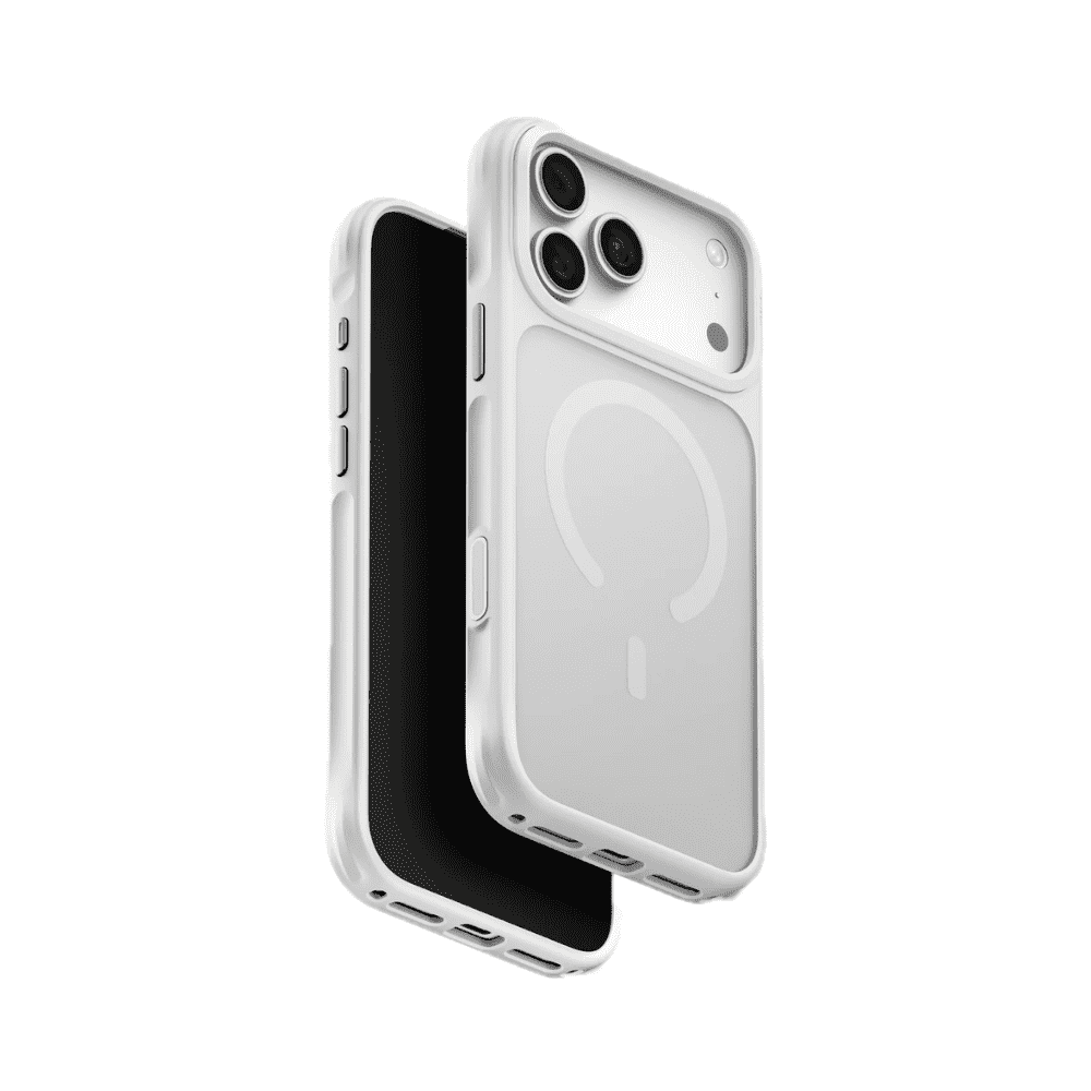 wrefsef كفر Uniq Veren Frosted Shield للحماية لهاتف iPhone 18 Pro Max - أبيض طباشيري مطفي - الصورة 1