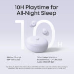 Anker  Soundcore Sleep A30 Smart Noise Cancelling Sleep Earbuds - Mist Lilac Special Edition - Image 2
