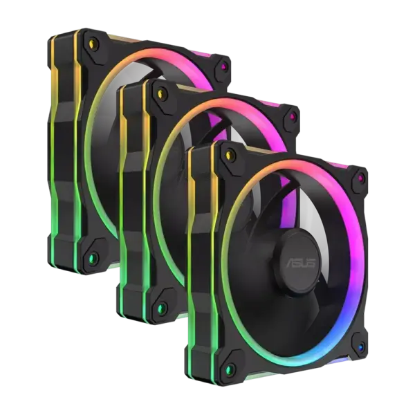 حزمة مراوح ثلاثية ASUS Prime MR120 ARGB Triple Pack - أسود