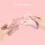 GeekShare Silicone Protective Case For PS5 DualSense Controller - Cat Paw Pink - Image 3