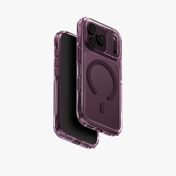 LifePro Xtreme Clear MagClick Case for iPhone 18 Pro - Deep Burgundy