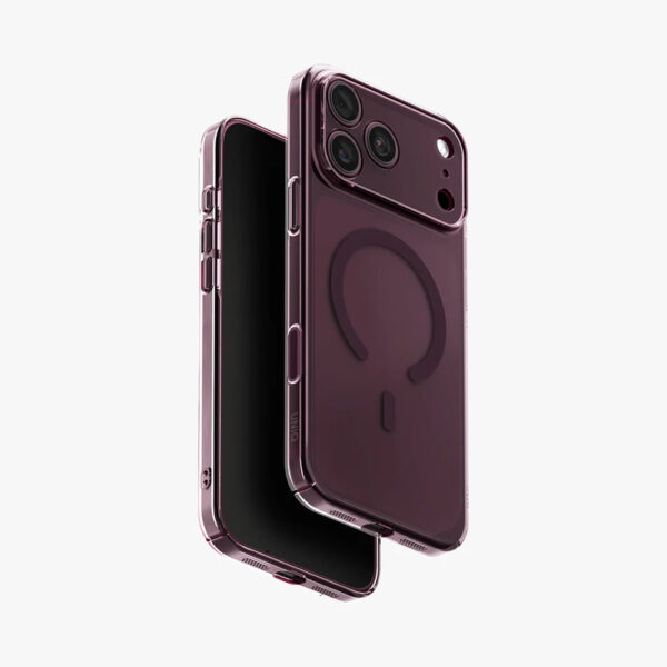UNIQ AirSuit 1.3mm Ultra-Slim MagClick Case for iPhone 18 Pro Max - Glossy Burgundy