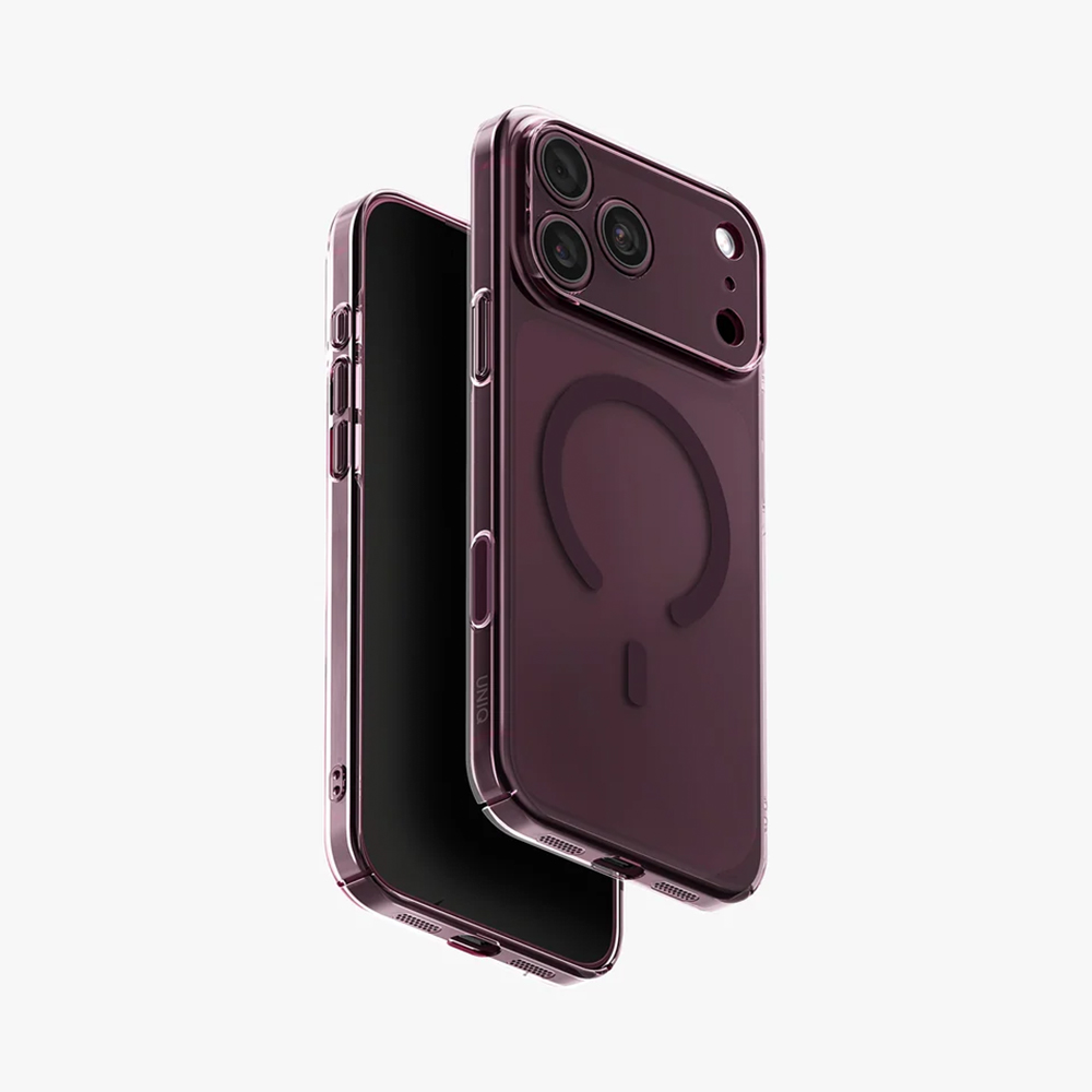 325437653957 (1) UNIQ AirSuit 1.3mm Ultra-Slim MagClick Case for iPhone 18 Pro Max - Glossy Burgundy - Image 1