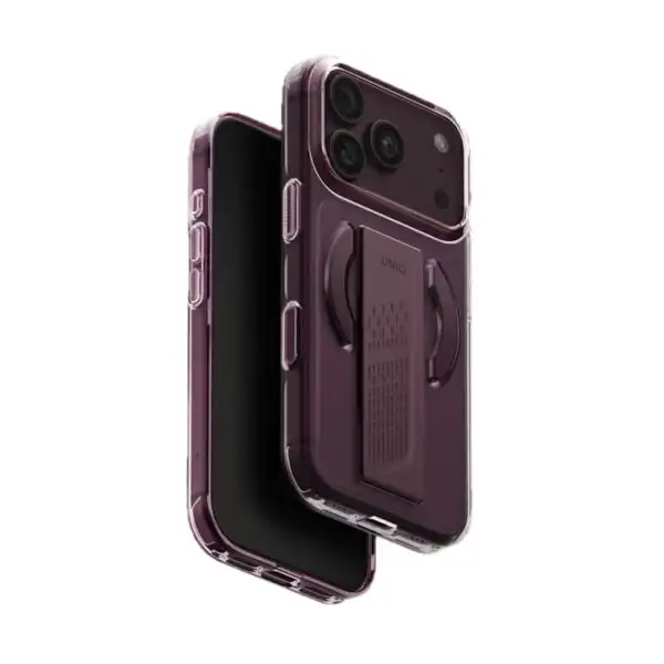 Uniq Heldro Air Grip Case for iPhone 18 Pro - Velvet Burgundy