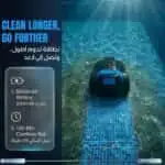 Powerology Pool Pilot Cordless Robotic Pool Cleaner - Black - Image 2