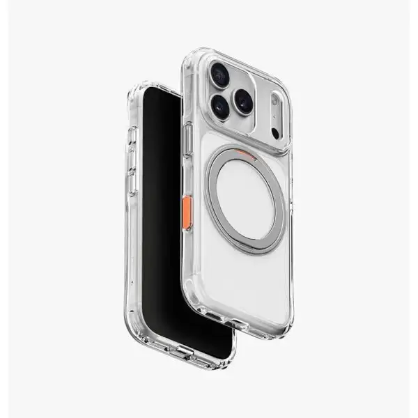 Uniq Swivix 360 Rotating Kickstand Case for iPhone 18 Pro - Lucent Clear