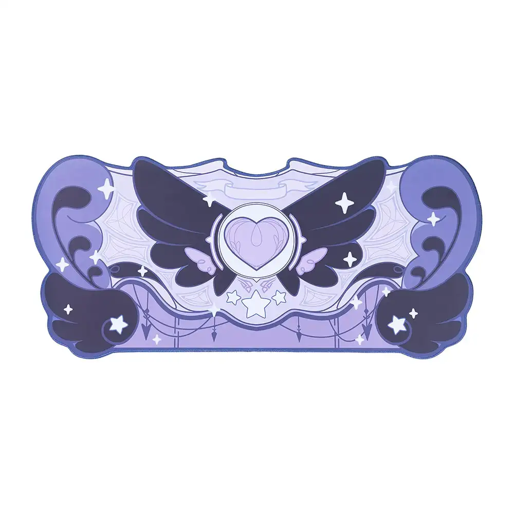 3575474865485 GeekShare Star Wings Dark Gaming Mouse Pad – Dark Purple - Image 1