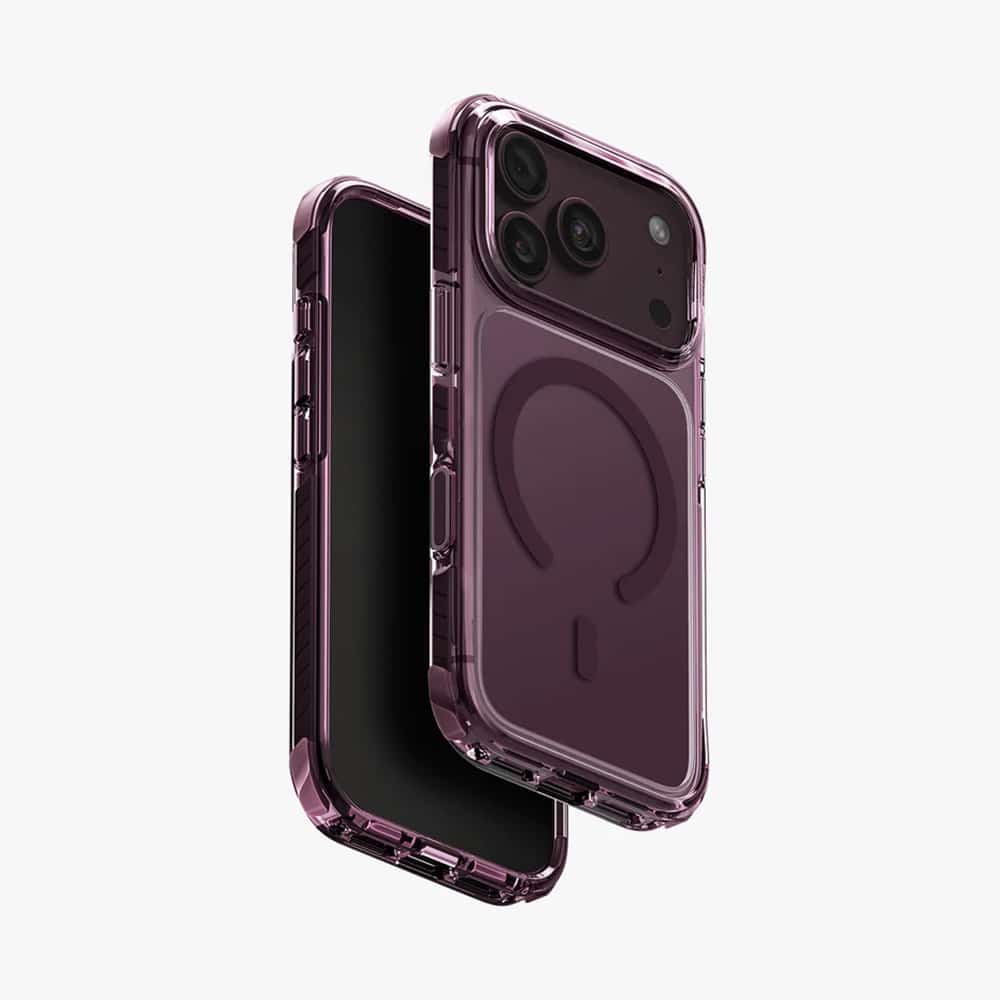 35765476548568 (1) حافظة Uniq Combat الواقية ثلاثية الطبقات لهاتف iPhone 18 Pro - بيرغندي داكن - الصورة 1