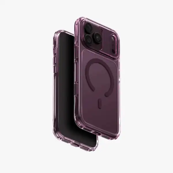 UNIQ LifePro Xtreme Clear MagClick Case for iPhone 18 Pro Max - Deep Burgundy