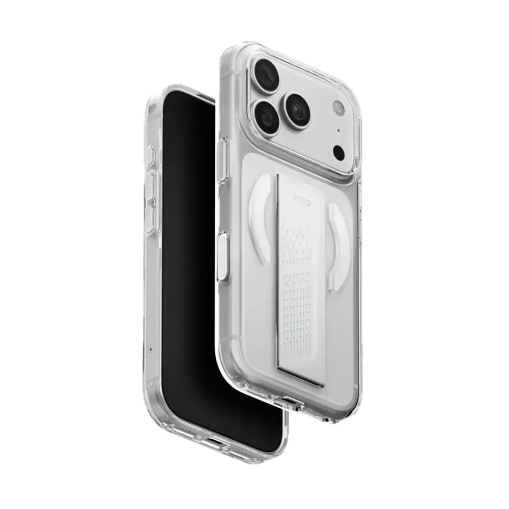 436534635476457 (1) Uniq Heldro Air Grip Case for iPhone 18 Pro - Lucent Clear - Image 1