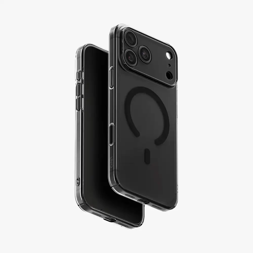 436754375487654 (1) UNIQ AirSuit 1.3mm Ultra-Slim MagClick Case for iPhone 18 Pro Max - Glossy Smoke - Image 1