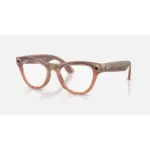 Ray-Ban Meta Skyler Gen 2 Smart Glasses with Meta AI & 12MP Camera - Shiny Peach