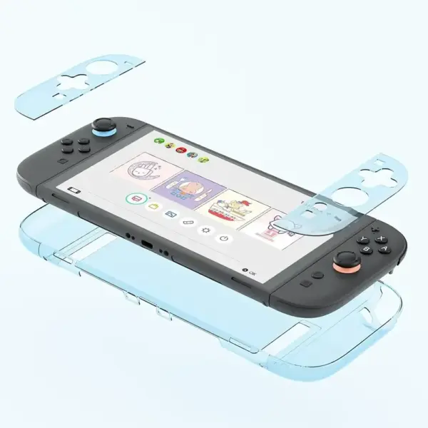 GeekShare Hard Case For Nintendo Switch 2  - Crystal Transparent Blue