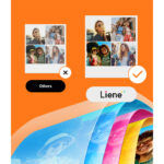 Liene Amber 3x3 Sticky 40 Sheet Photo Paper & 1 Ink - White & Orange - Image 5