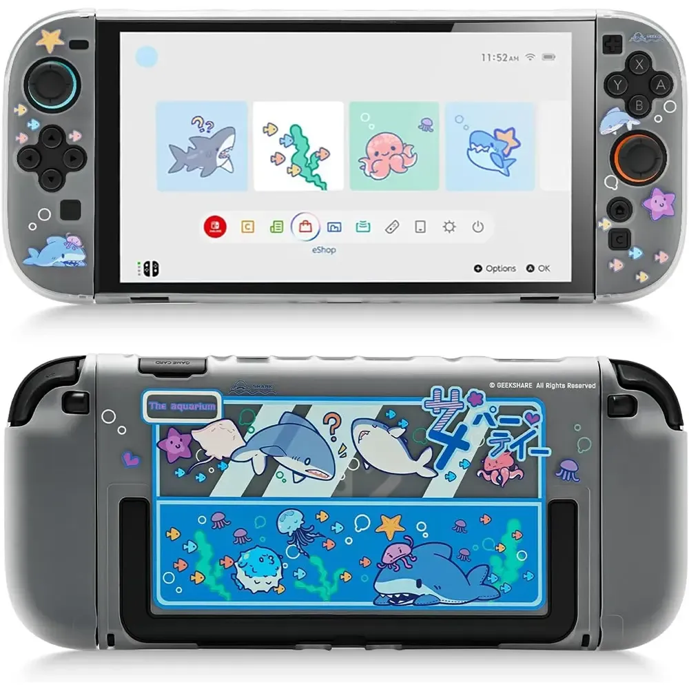 _dwe_1 GeekShare Slim Cover Case For Nintendo Switch 2 - Shark Party - Image 1