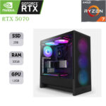 NZXT H5 GAMING PC | AMD 90000 RYZEN 7 9800X3D | RTX 5070 OC 12GB | 32GB RAM | 2TB SSD
