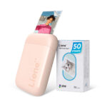 Liene Pearl 2x3-printer with 50 Sheet Paper - pink (printer Bundle)