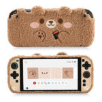 GeekShare Plush Case Protective Cover and Grip Joy Controller for Switch 2 - Plush Bear