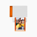 Liene Amber Printer 4x6- 60 Sheet-3X3-20 Sheet Paper & 2 Ink Without Battery - white & orange - Image 2