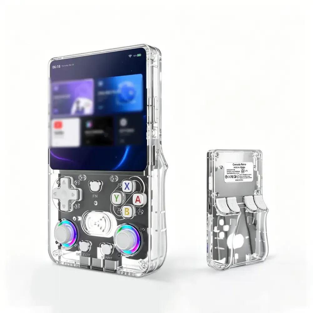 kjde2_3 X36 Ultra Retro Handheld Game Console With 4.2-Inch HD IPS Screen - White - Image 1