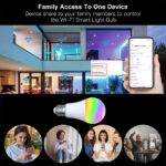 MOES WIFI Smart Color LED light Bulb 14W - Image 3