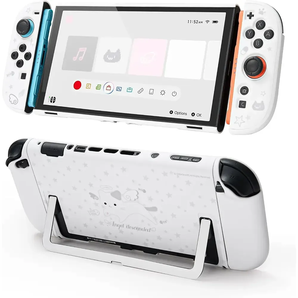 km23e GeekShare Protective Shell Dockable Hard Case Compatible with Switch 2 - Star Angel Cat - Image 1