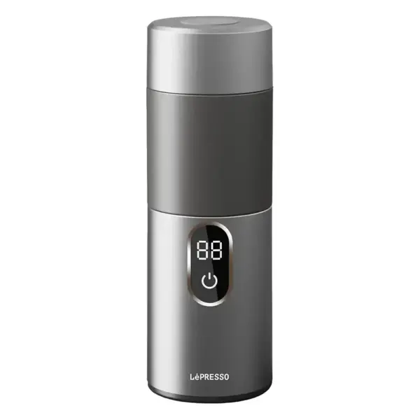 Lepresso MokaRise Electric Moka Maker with One-Touch Operation - Silver